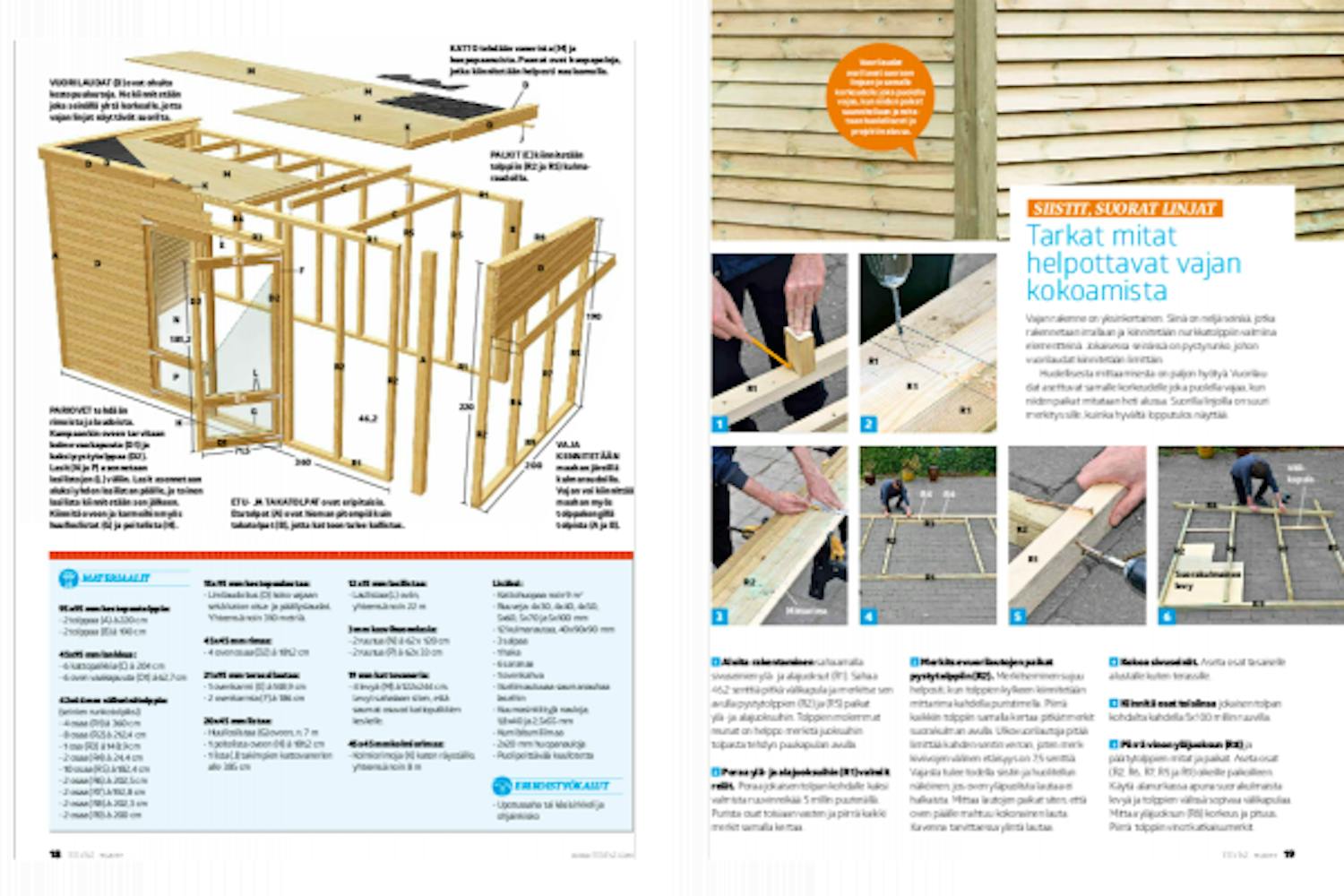Pihavarasto piirustus Rakenna pihavarasto piirustus